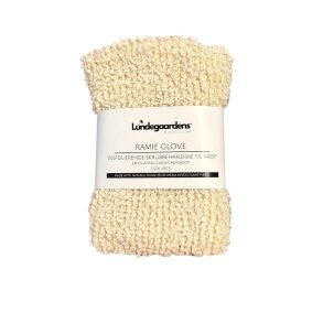 Ramie scrub handske - ren og bld hud 
